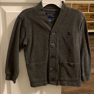 Polo button sweater